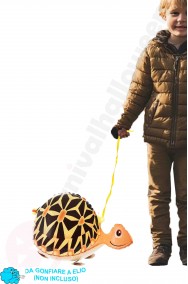 Tartaruga gonfiabile che cammina palloncino a elio