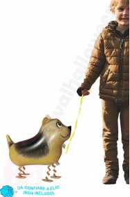 Palloncino gonfiabile cane fox terrier che cammina
