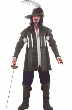 Vestito da spadaccino cavaliere del 700