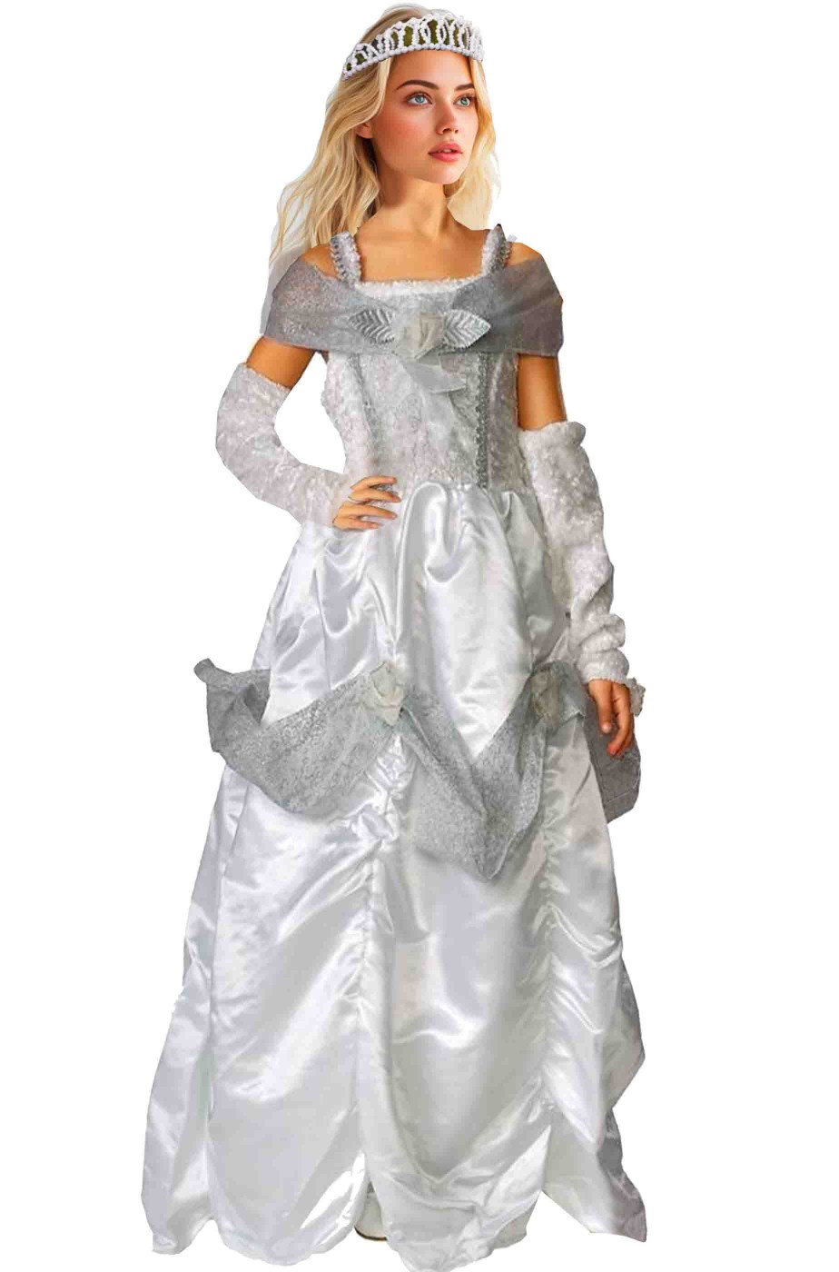Costume da principessa bianca delle favole