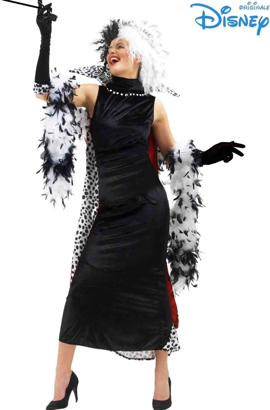 Vestito di Crudelia Demon adulta originale Disney