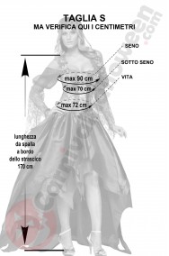 Misure costume da Fata Regina o Elfa taglia S