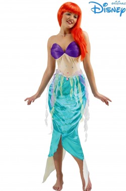 Costume carnevale adulta Ariel La Sirenetta Disney