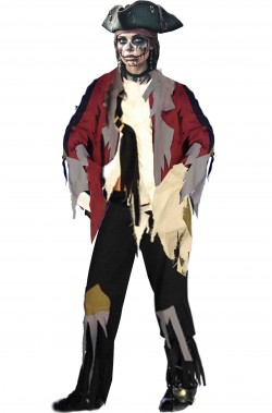 Costume Halloween donna piratessa zombie