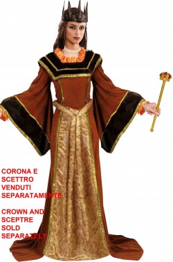 Costume storico regina medievale