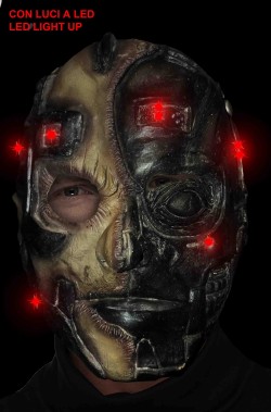Maschera da borg con luci a led