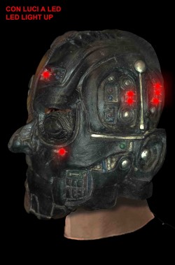 Maschera da Robot effetti luminosi