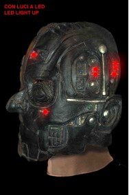 Maschera da Robot effetti luminosi
