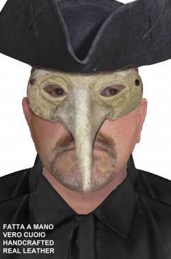 Maschera Carnevale di Venezia naso lungo Zanni