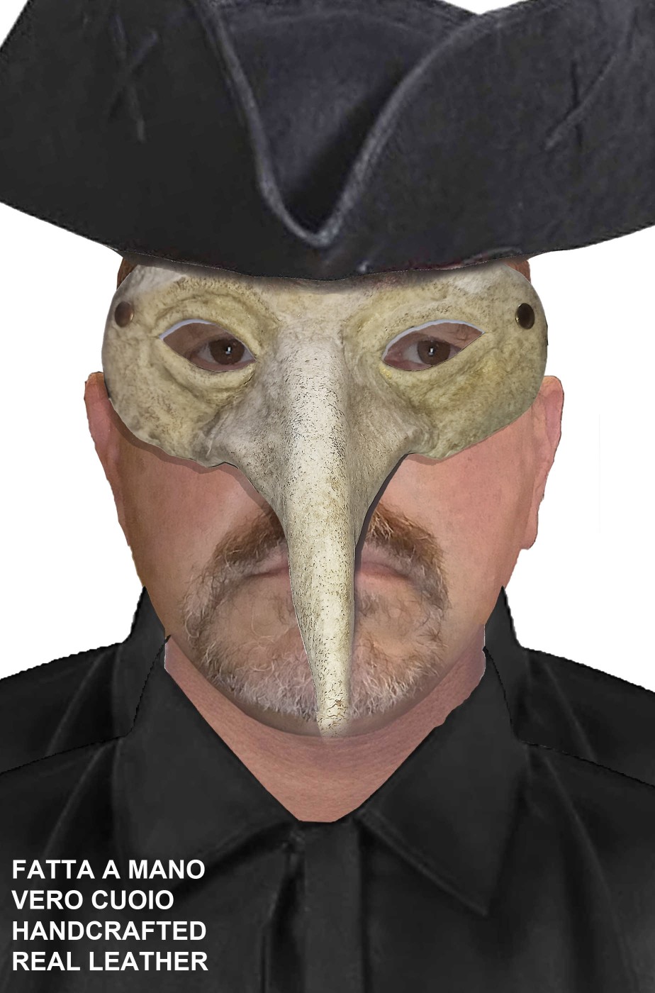 Maschera Carnevale di Venezia naso lungo Zanni Maschera Carnevale di Venezia naso lungo Zanni
