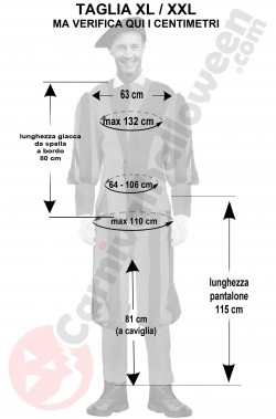 Misure uniforme da Guardia Svizzera taglia XL