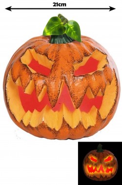 Allestimento Decorazione Halloween Zucca con luce interna a LED