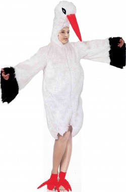 Costume da cicogna adulto mascotte Costume da cicogna adulto mascotte