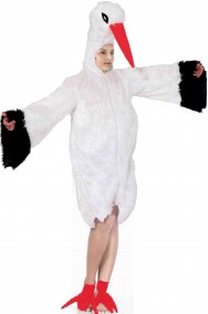 Costume da cicogna adulto mascotte
