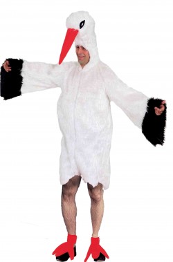 Costume di carnevale mascotte da cicogna