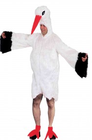 Costume di carnevale mascotte da cicogna