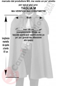 Misure mantello nero uomo doppio 800