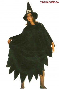 Costume da strega lungo a tunica donna adulta maxi taglia