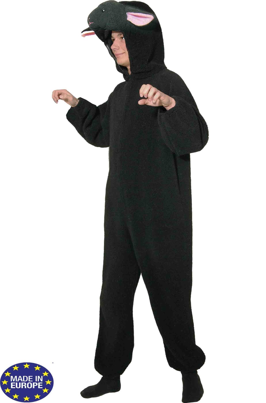 Costume da pecora nera adulto mascotte