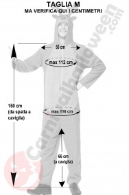 Misure del costume da renna taglia M