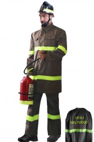 Costume da pompiere vigili del fuoco adulto