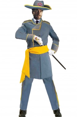 Costume da sudista adulto ufficiale confederato