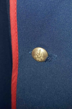 Dettaglio del tessuto costume uomo 800 divisa