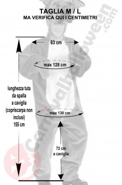 Misure costume da cane bulldog adulto