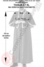 Misure costume da cardinale realistico