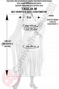 Misure abito da matrimonio bianco beige da indiana taglia S M