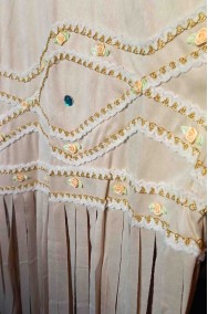 Vestito da matrimonio beige da indiana