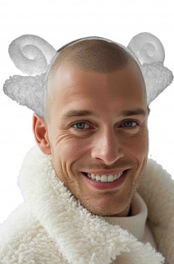 Corna da caprone con orecchie