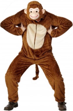 Costume da scimmia adulto completo