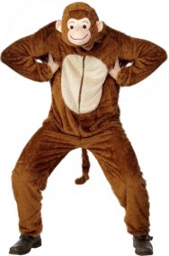 Costume da scimmia adulto completo