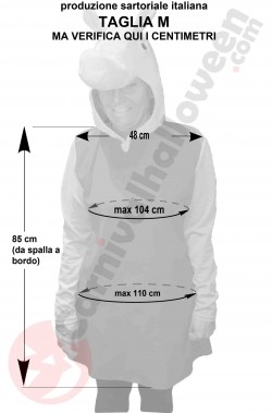 Misure del costume di Peppa Pig taglia M