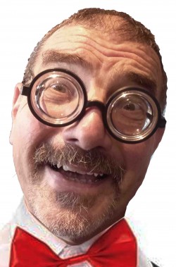 Occhiali studente o Nerd o Puffo con lente spessa