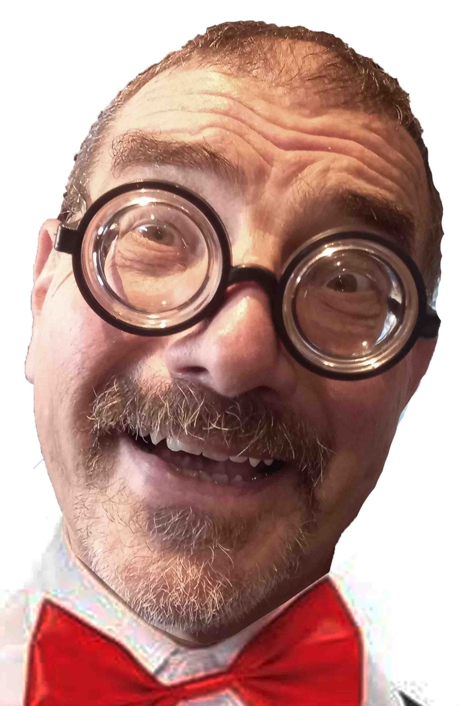 Occhiali studente o Nerd o Puffo con lente spessa