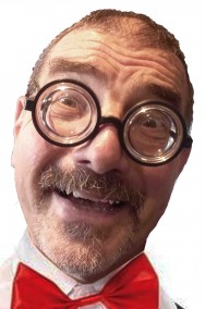 Occhiali studente o Nerd o Puffo con lente spessa