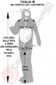 Misure costume da gatto taglia M