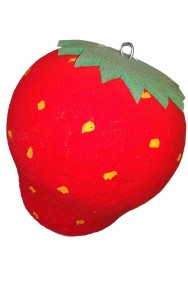 fragola finta di polistirolo 20 cm