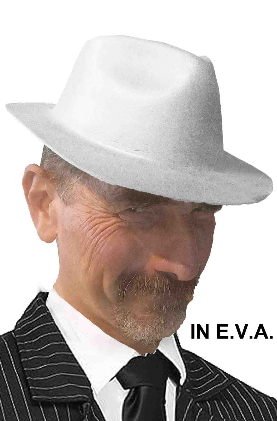 Cappello gangster bianco economico