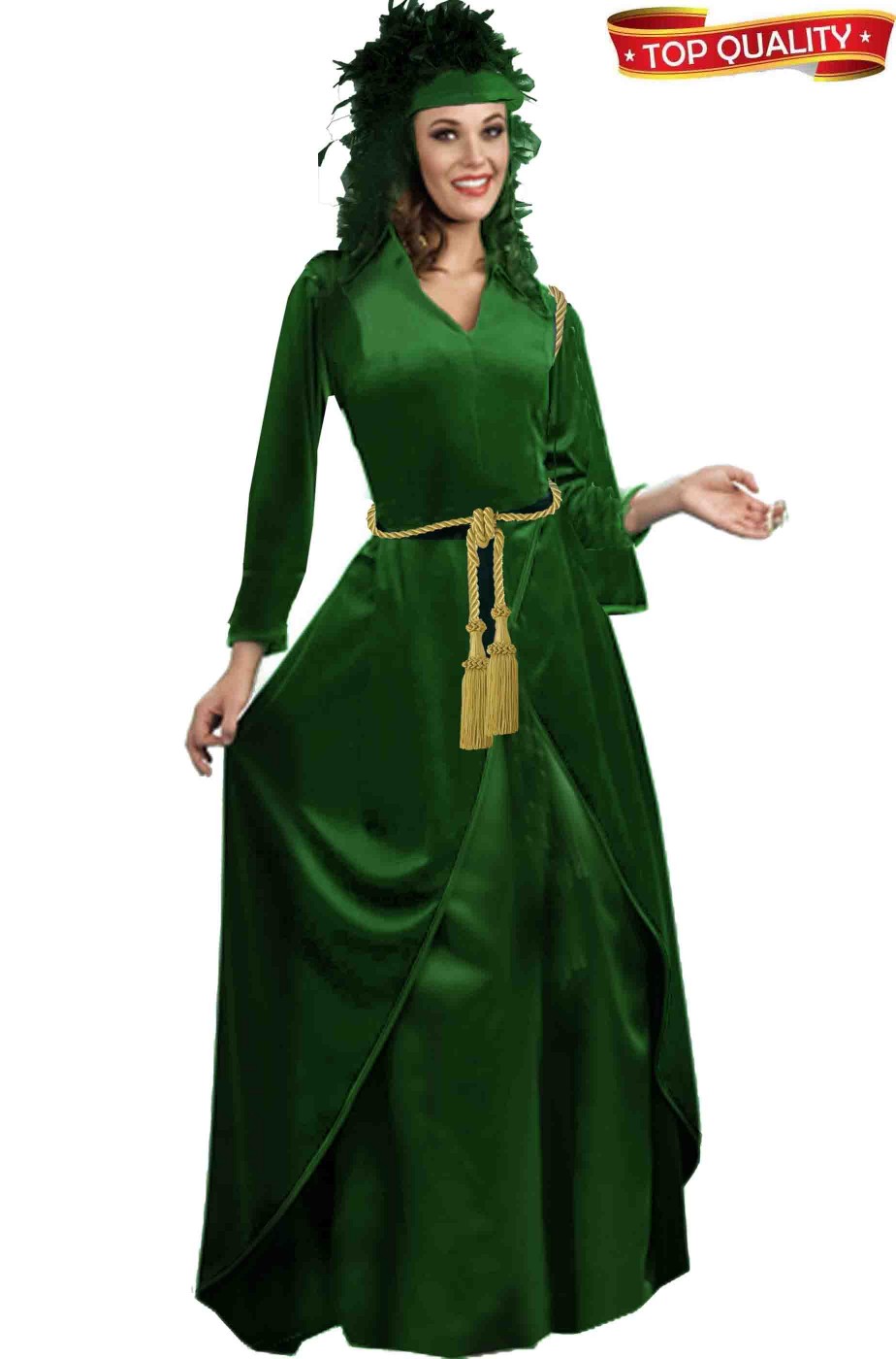 Costume di Rossella O'hara Via Col Vento replica vestito tenda