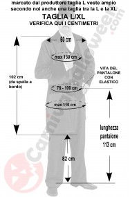 Misure costume uomo 800 frac lungo nero con revere di velluto taglia L XL