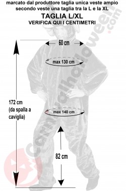 Misure costume da elefante Dumbo