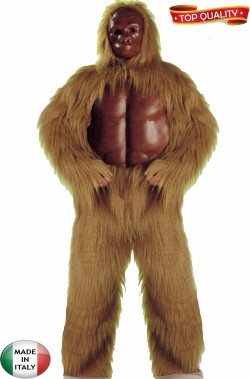 Costume da gorilla marrone adulto