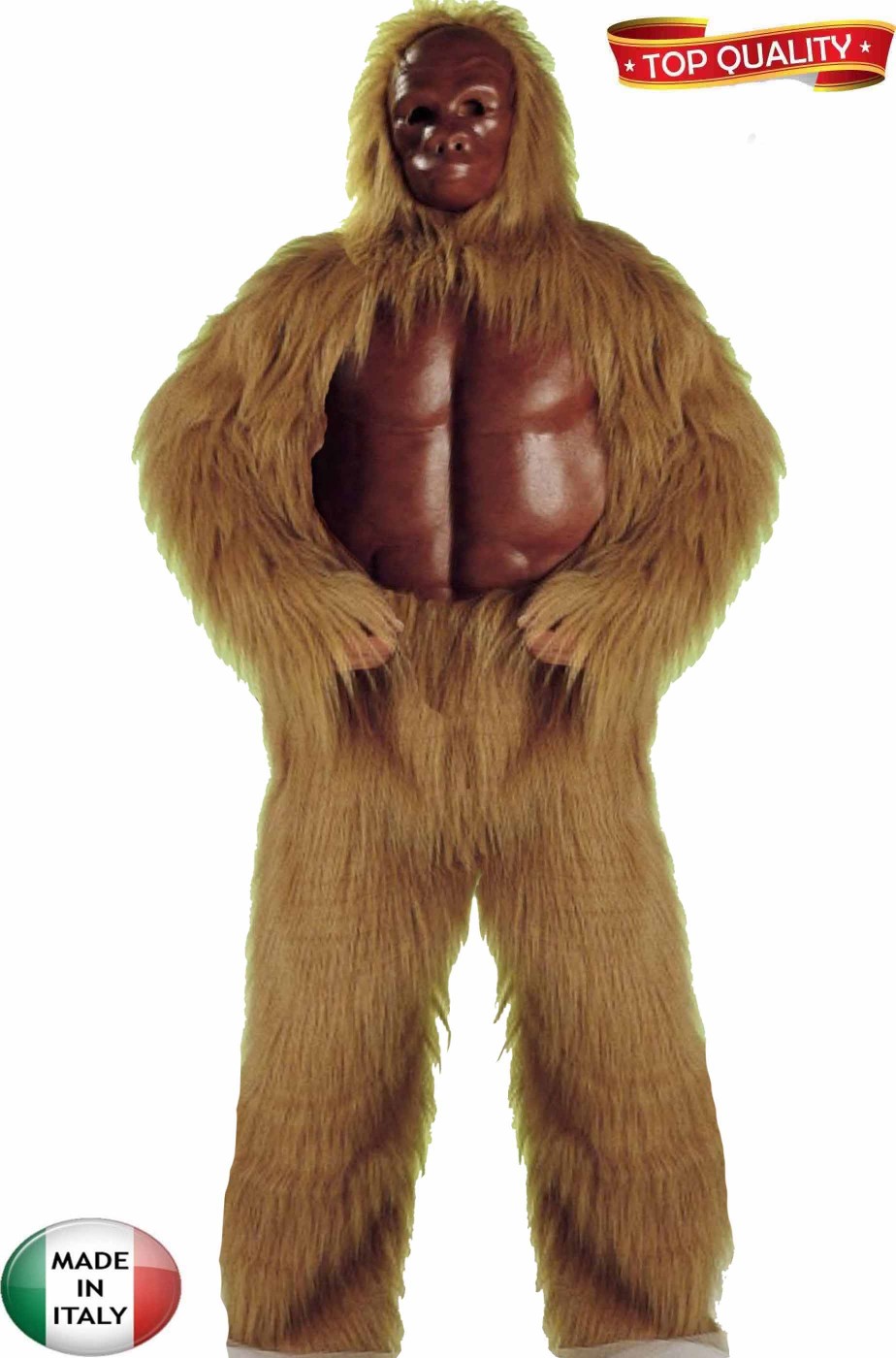 Costume da gorilla marrone adulto