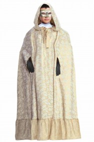 Tunica veneziana bianca e oro adulto