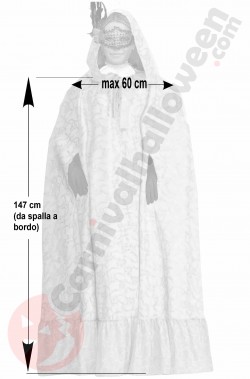 Misure del mantello veneziano oro e bianco