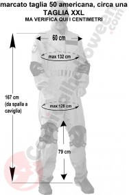 Misure costume dei ghostbusters taglia XXL