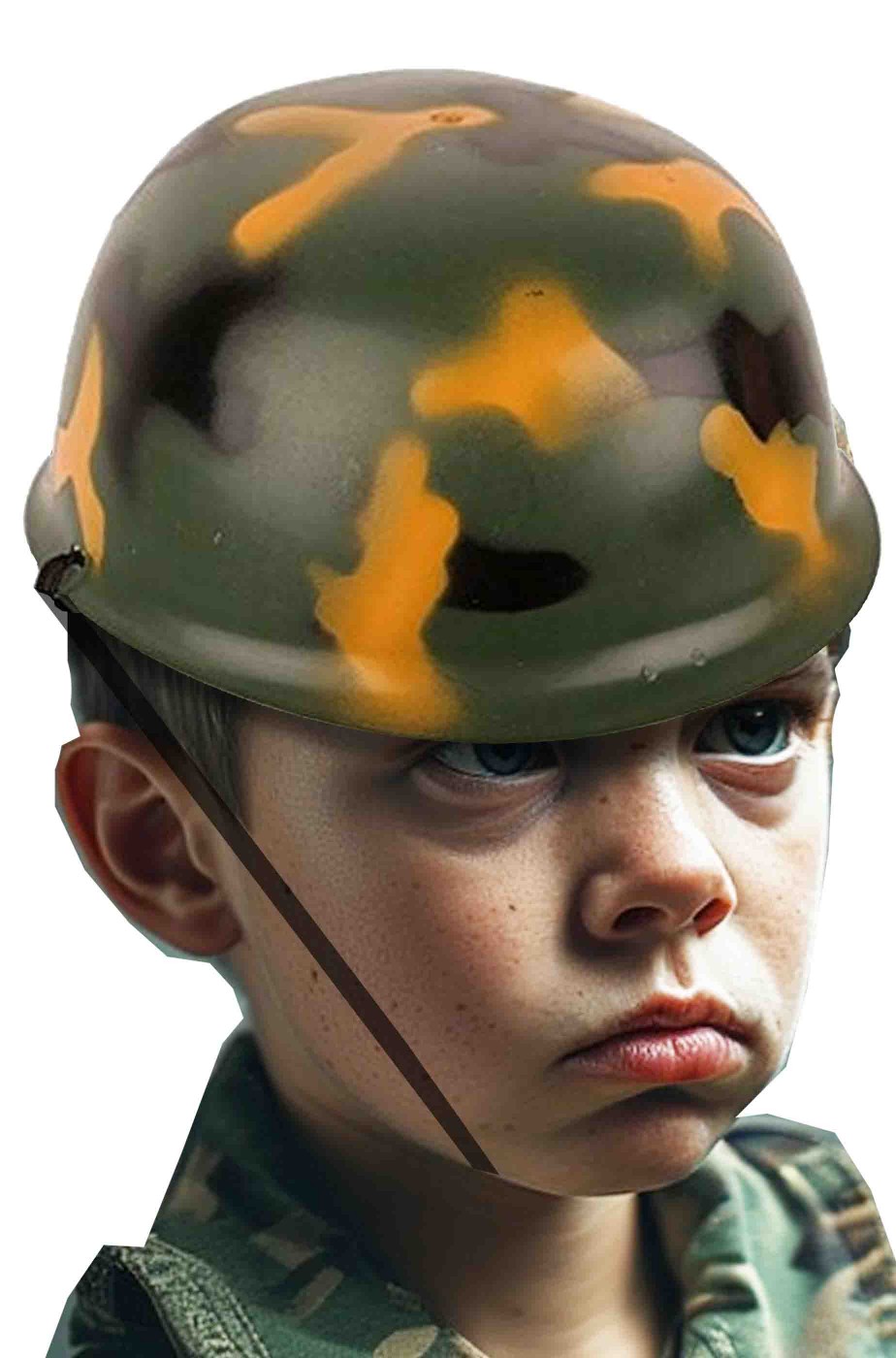 Elmetto militare da bambino giocattolo mimetico